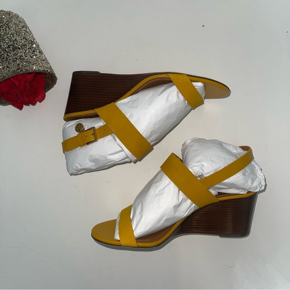 Tory Burch Mini Benton Wedged Sandal In Gold Finch -New In Boxes - Duplicate - Picture 12 of 14